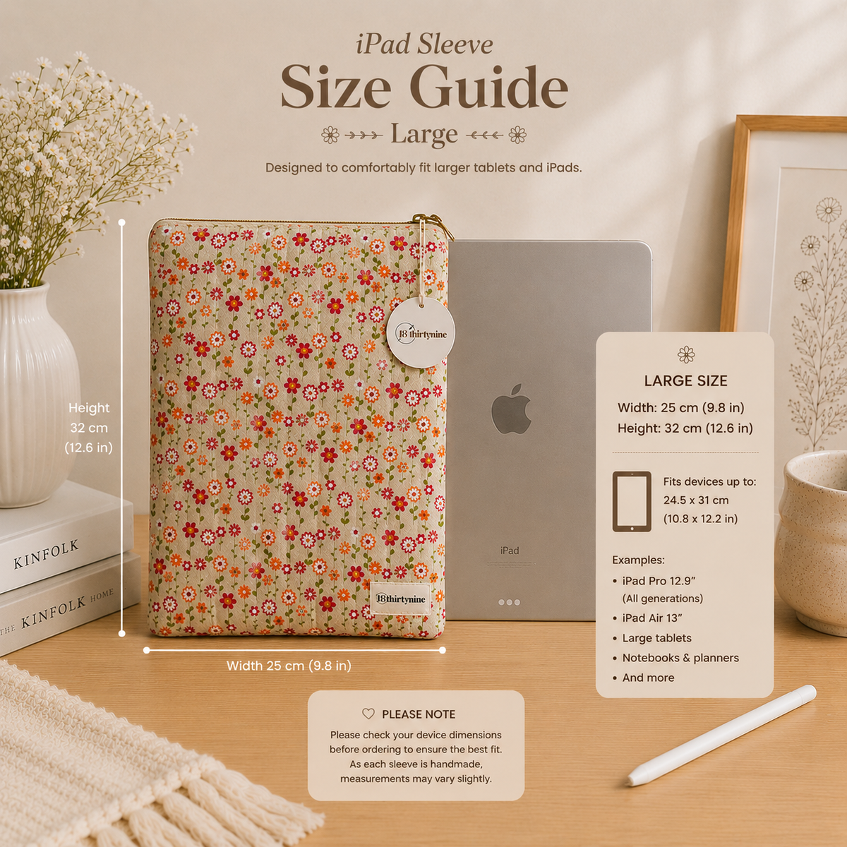 Flower Market iPad Sleeve